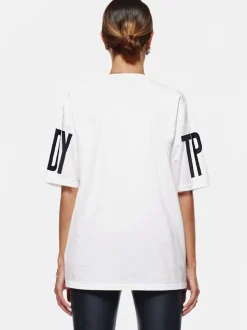 Trueprodigy Damen Oversize-Shirt - Viktor F in weiß
