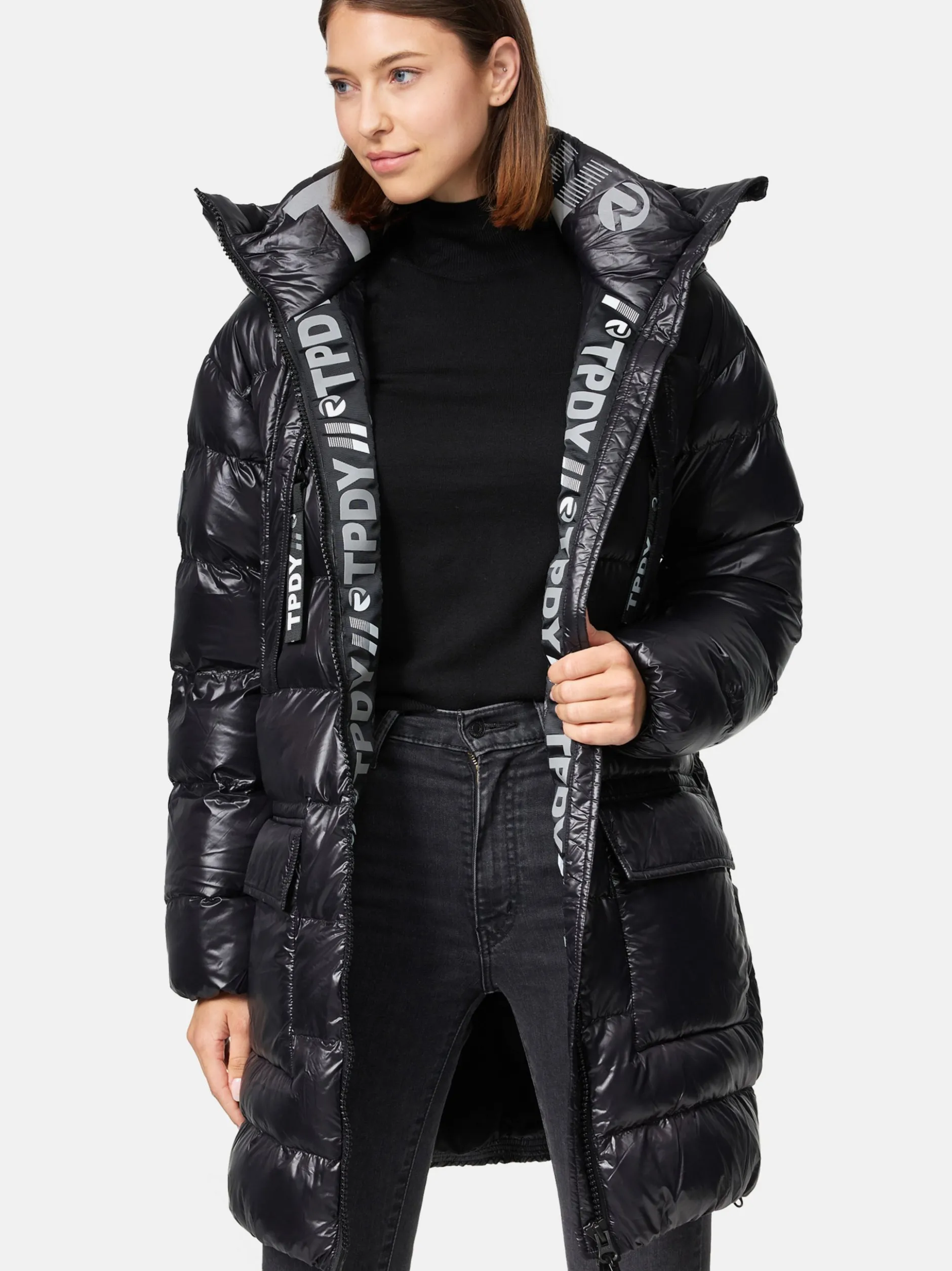 Trueprodigy Damen Winterjacke - David F in schwarz