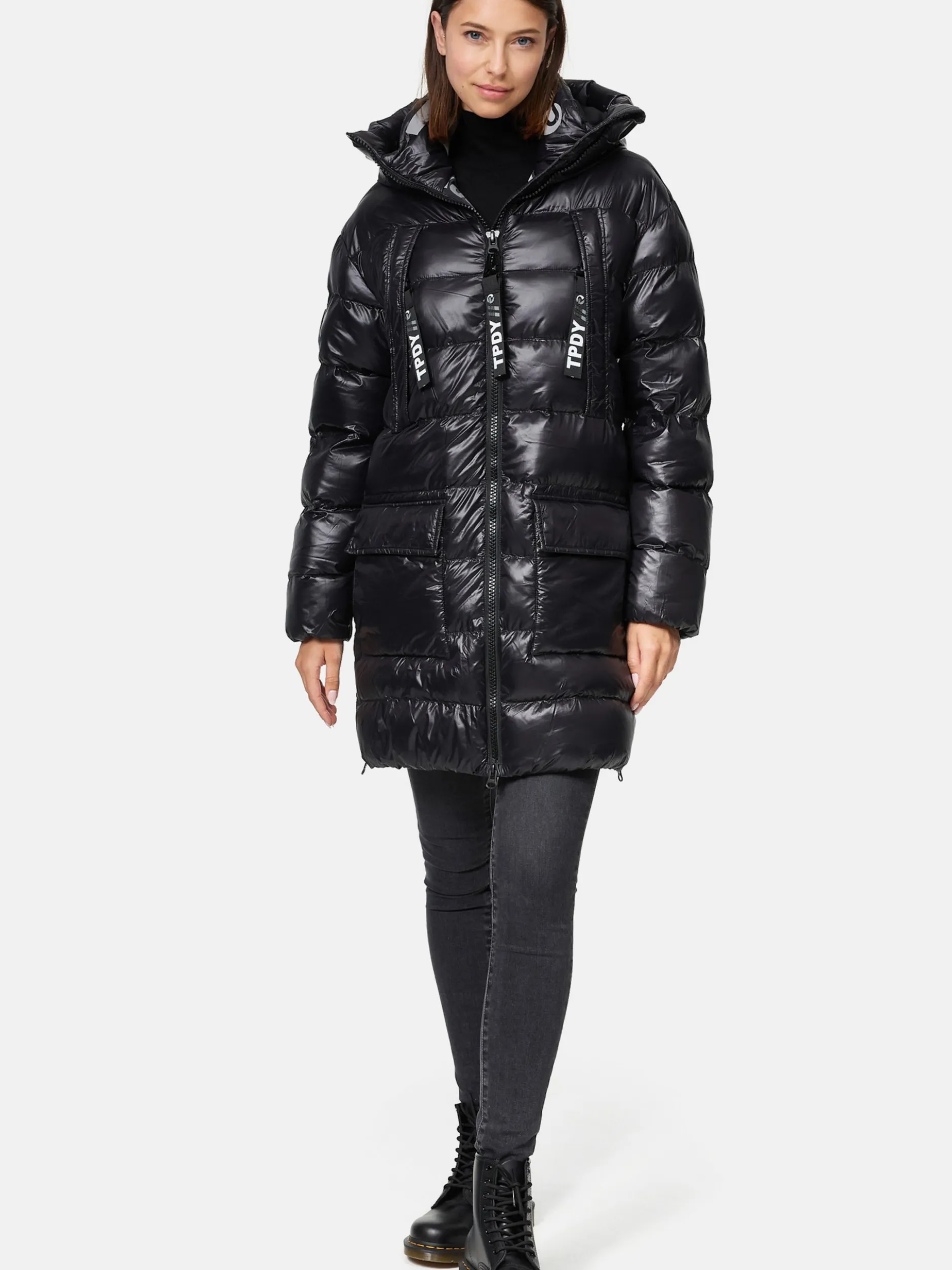 Trueprodigy Damen Winterjacke - David F in schwarz