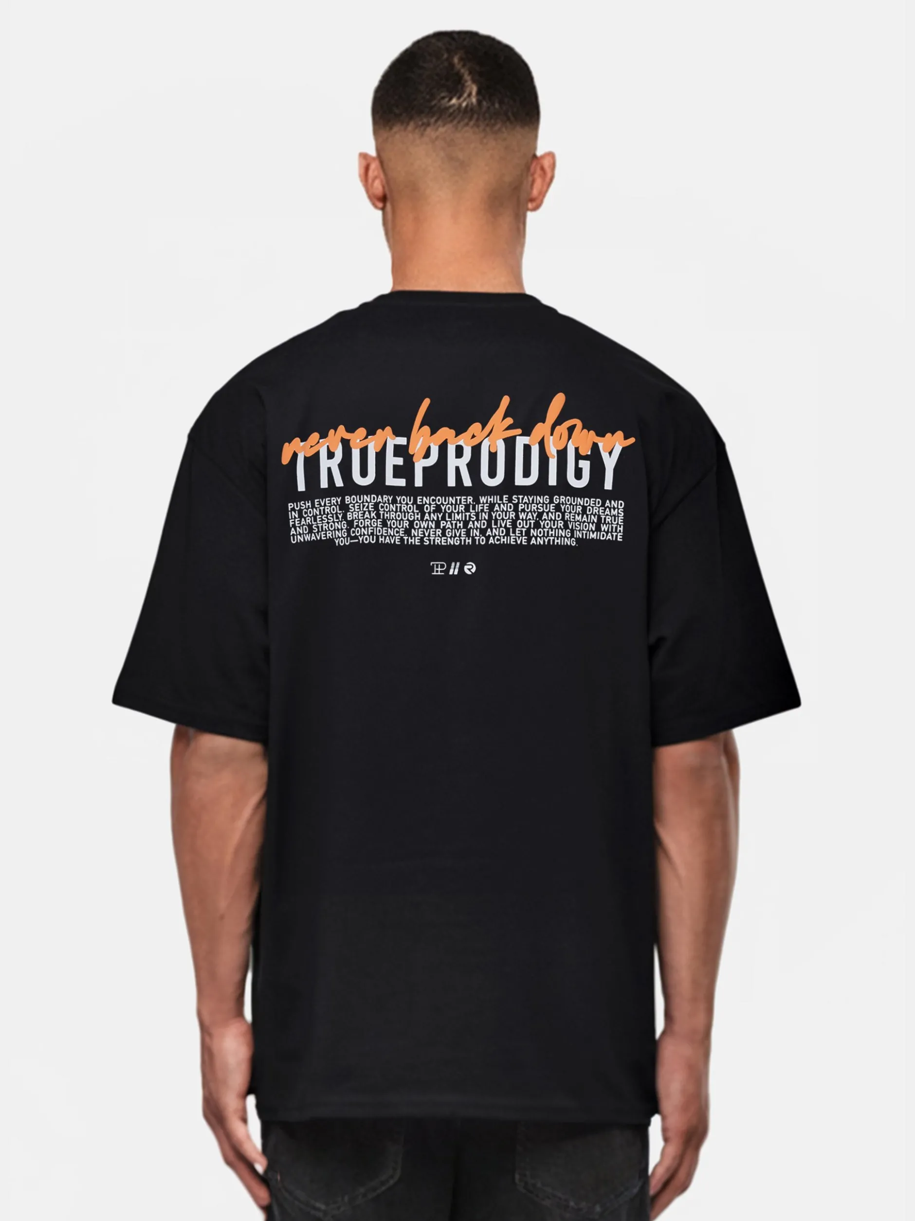 Trueprodigy Herren Oversize-Shirt - Lior in schwarz