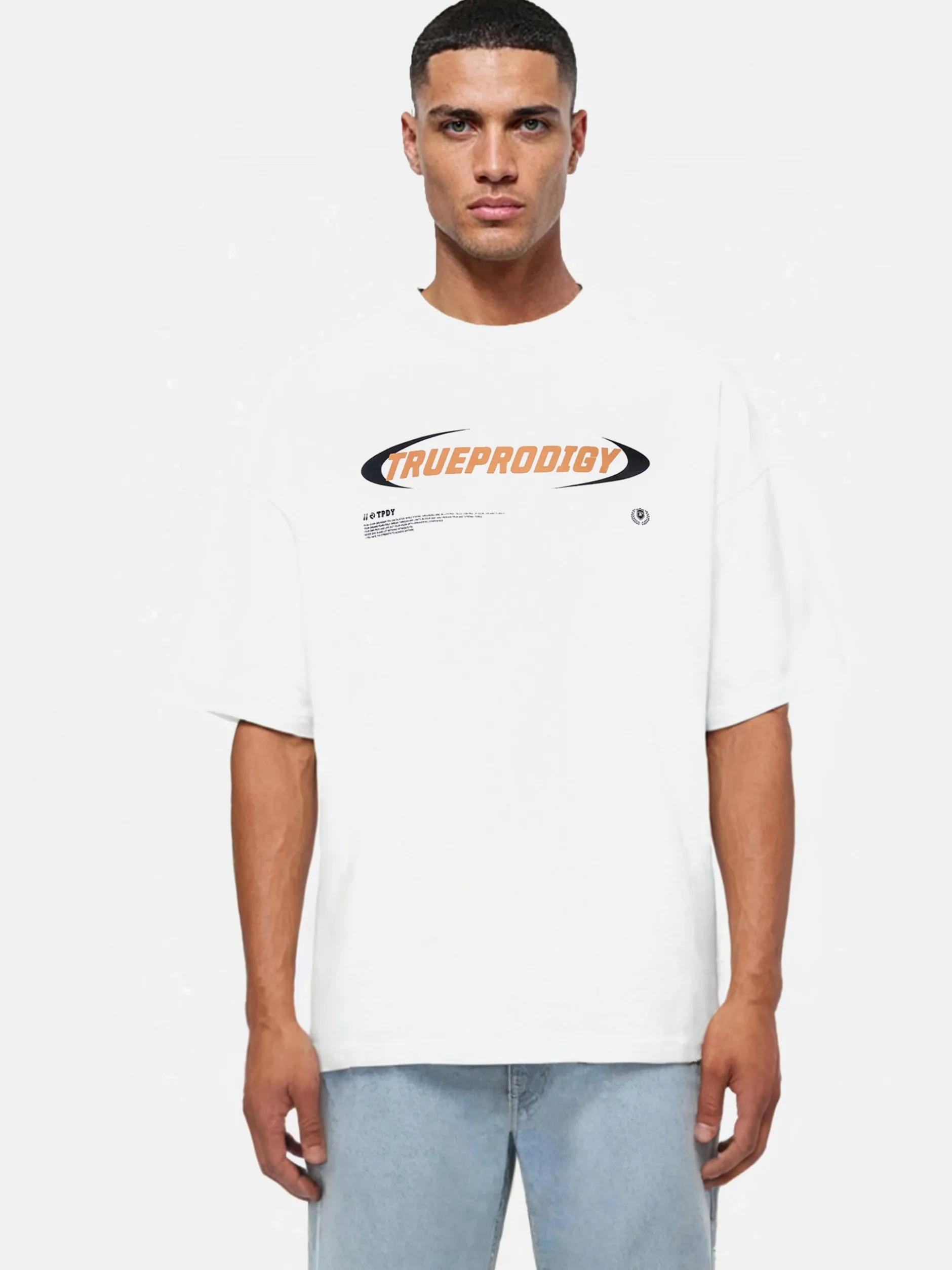 Trueprodigy Herren Oversize-Shirt - Ravi in weiß