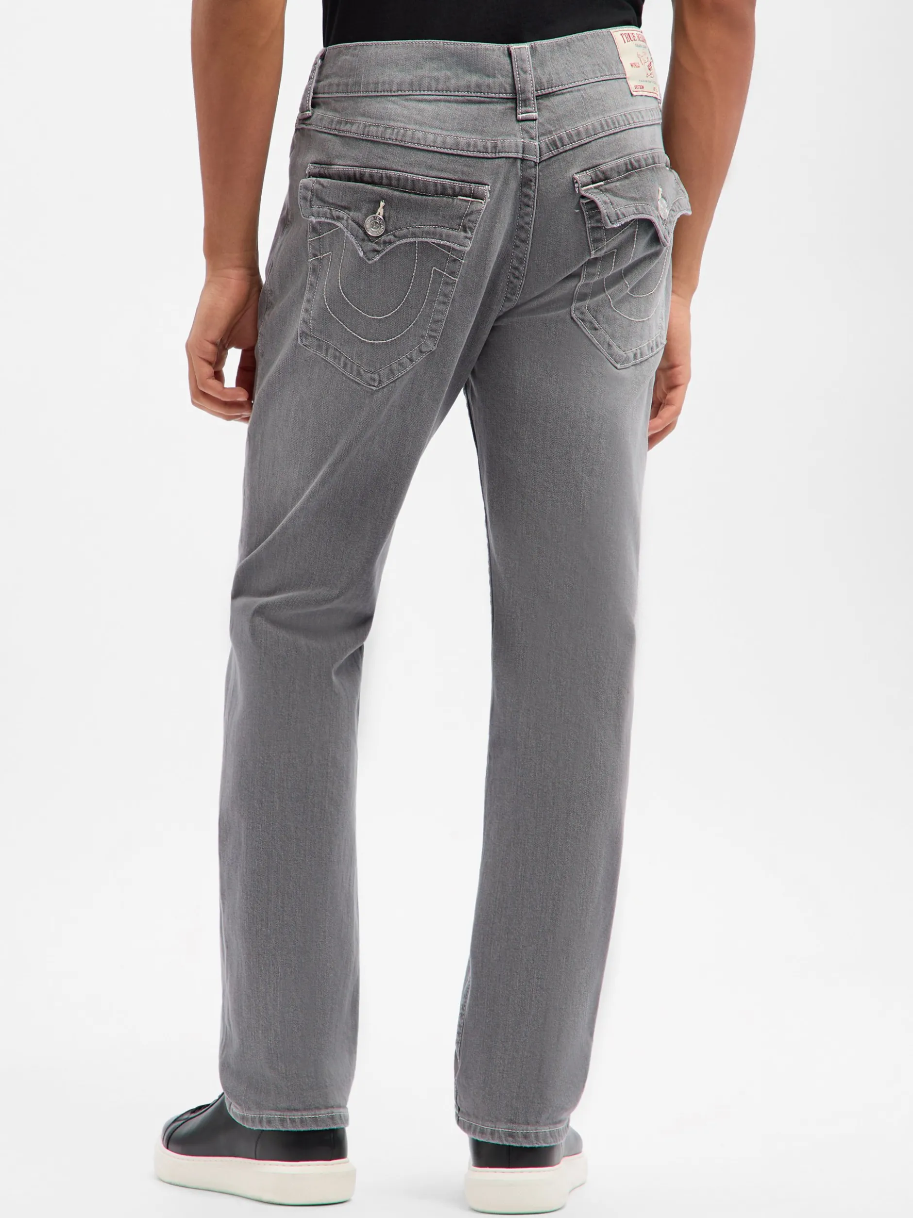 True Religion Herren Jeans - Ricky Relaxed Straight in grau