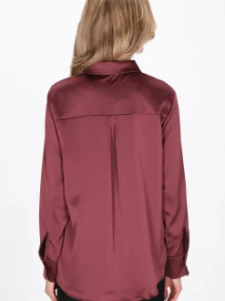 Usha Damen Bluse in bordeaux