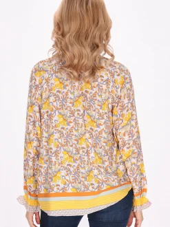Usha Damen Bluse in gelb
