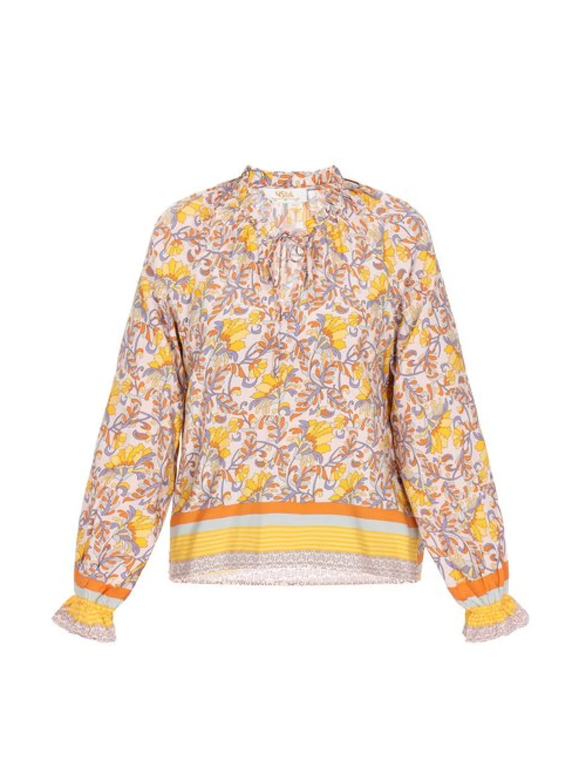 Usha Damen Bluse in gelb