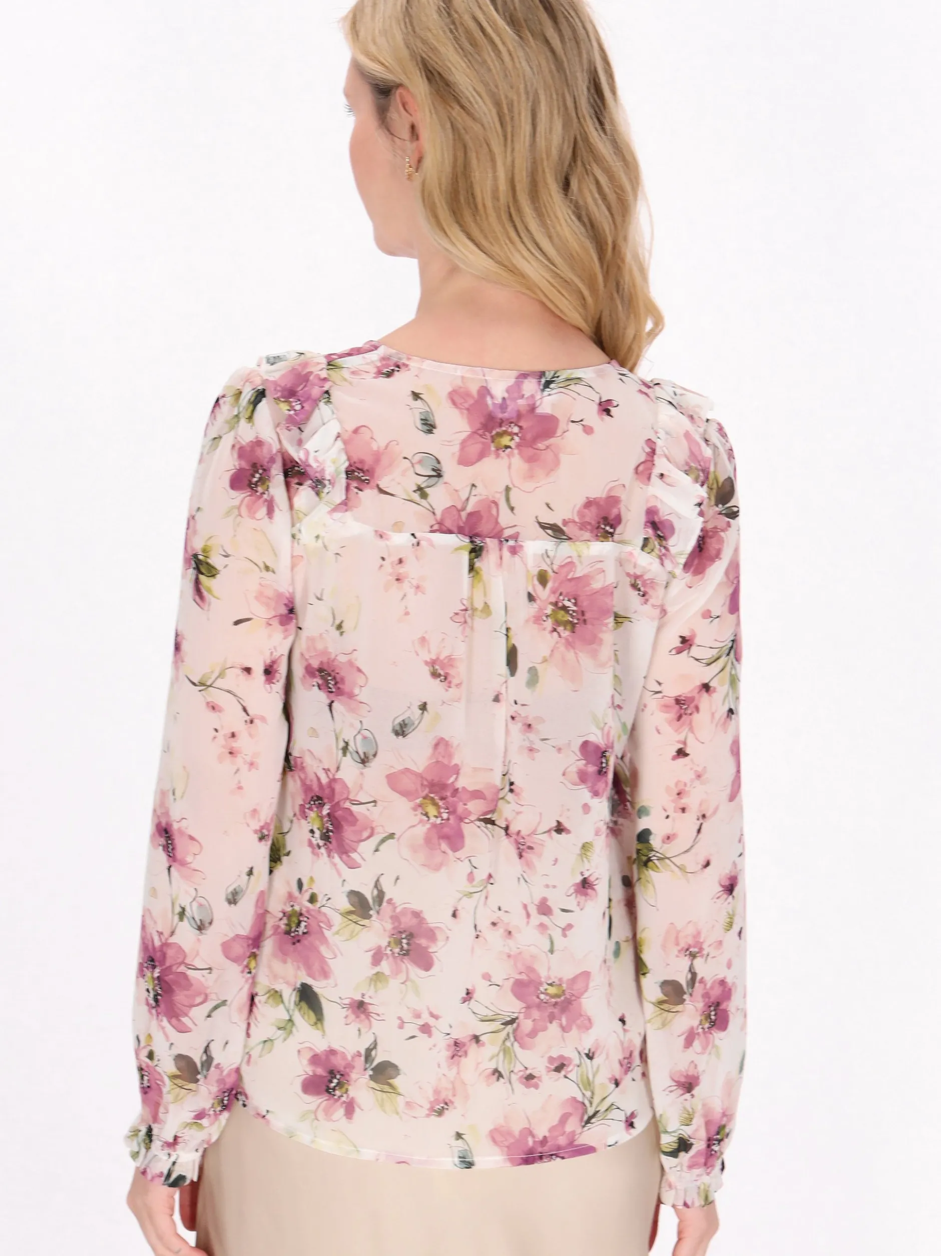Usha Damen Bluse in mehrfarbig