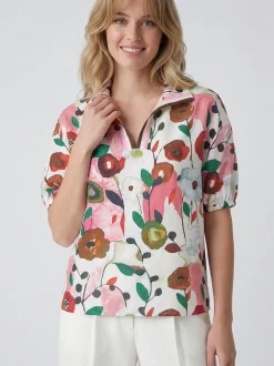 Usha Damen Bluse in pink