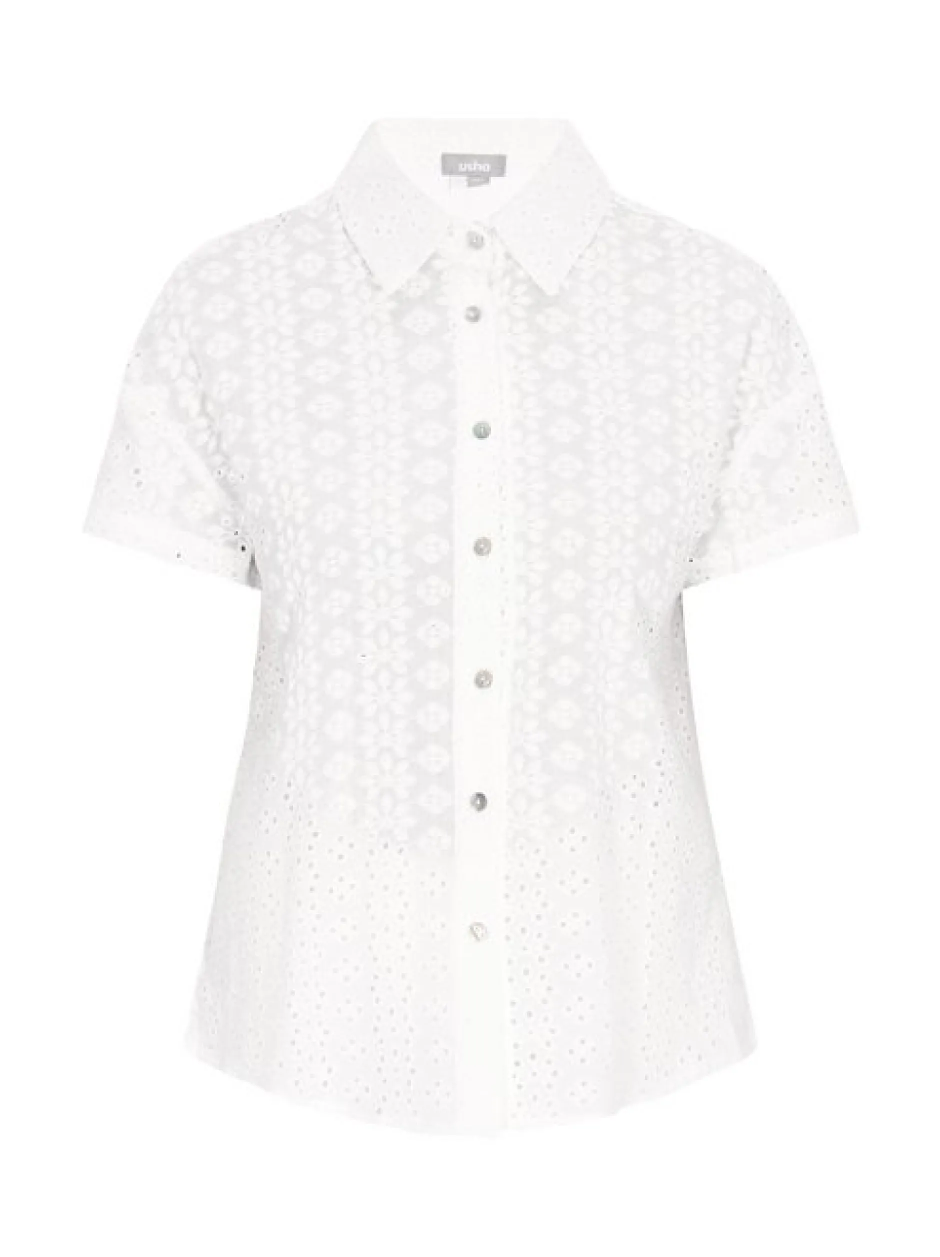 Usha Damen Bluse in weiß