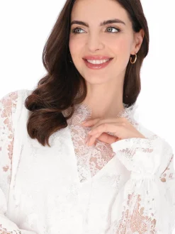 Usha Damen Bluse in weiß