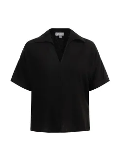 Usha Damen Blusenshirt in schwarz