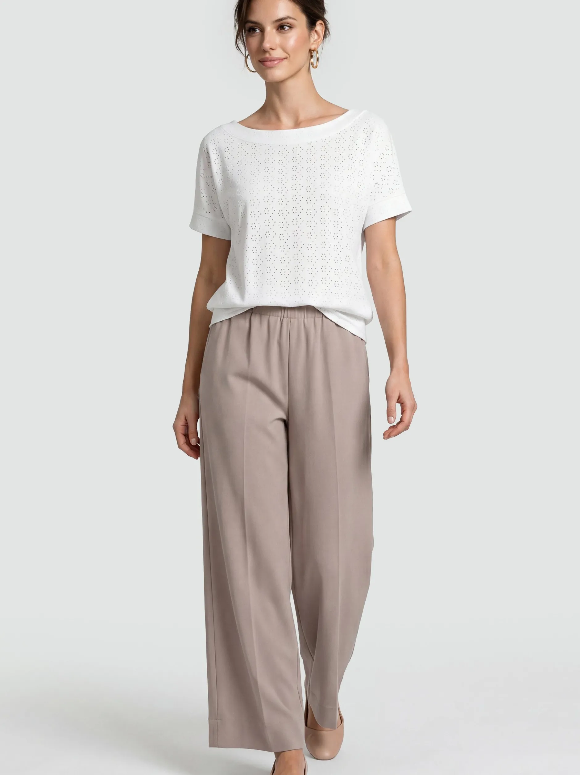 Usha Damen Blusenshirt in weiß