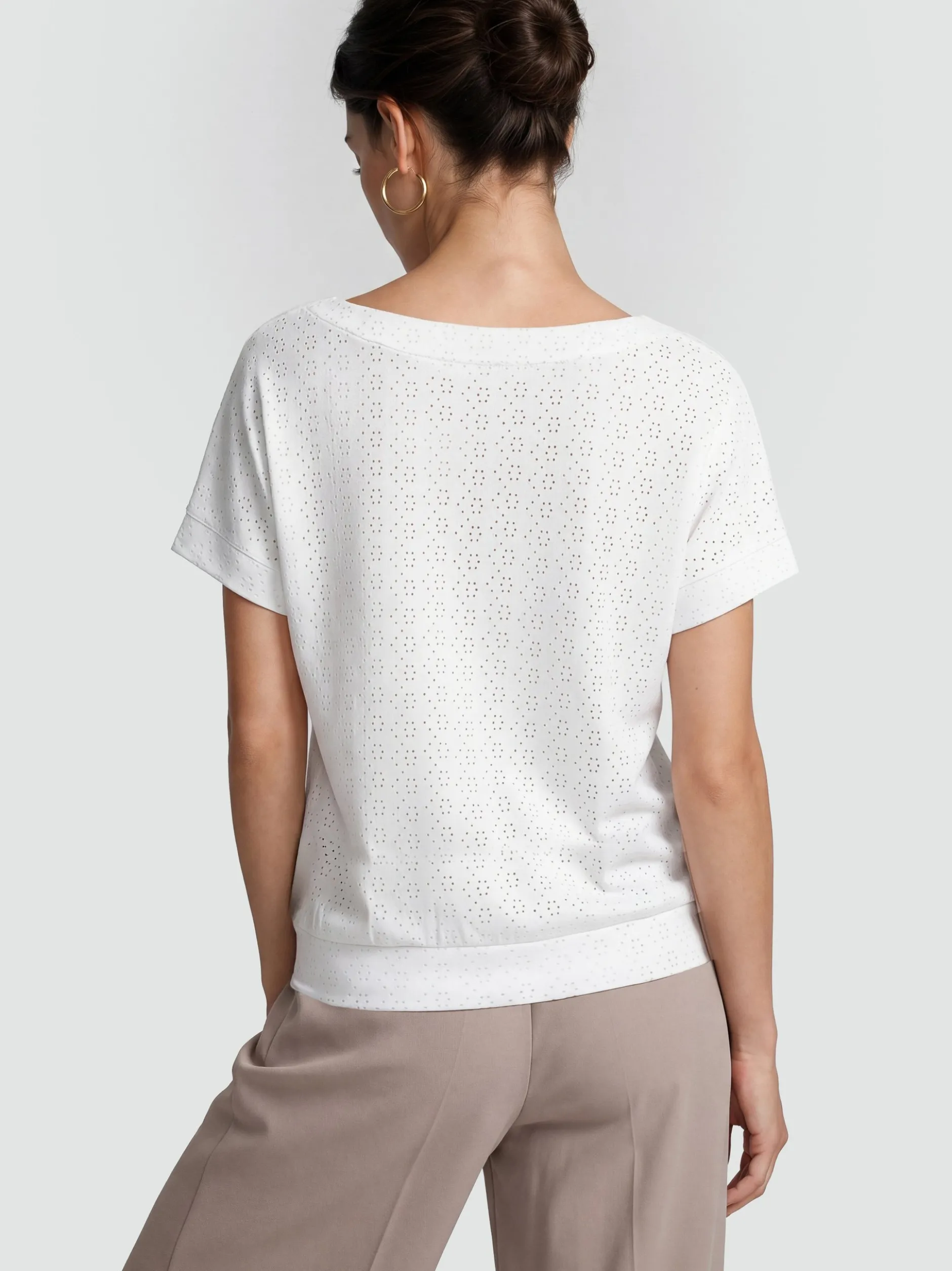 Usha Damen Blusenshirt in weiß