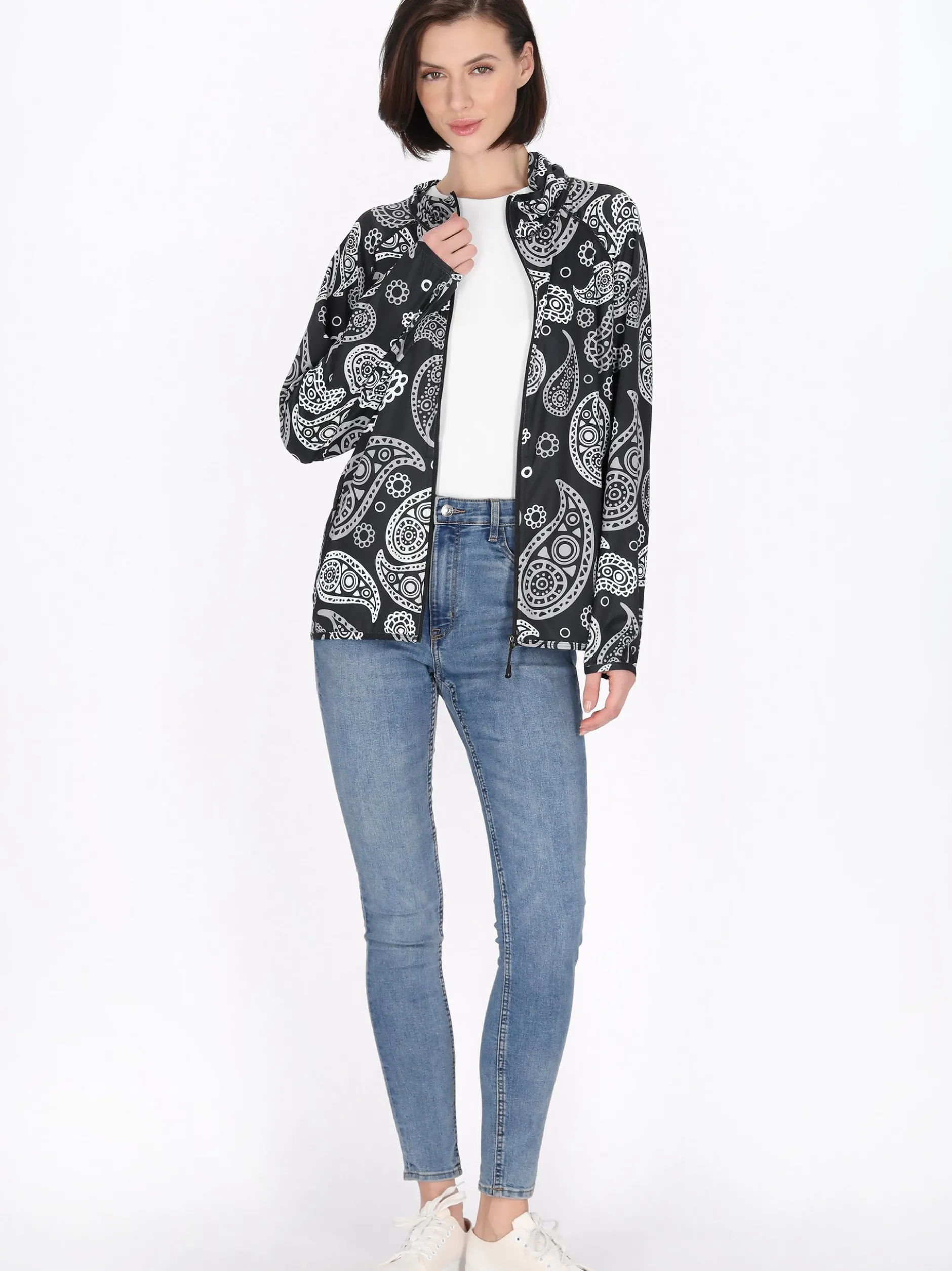 Usha Damen Jacke in mehrfarbig