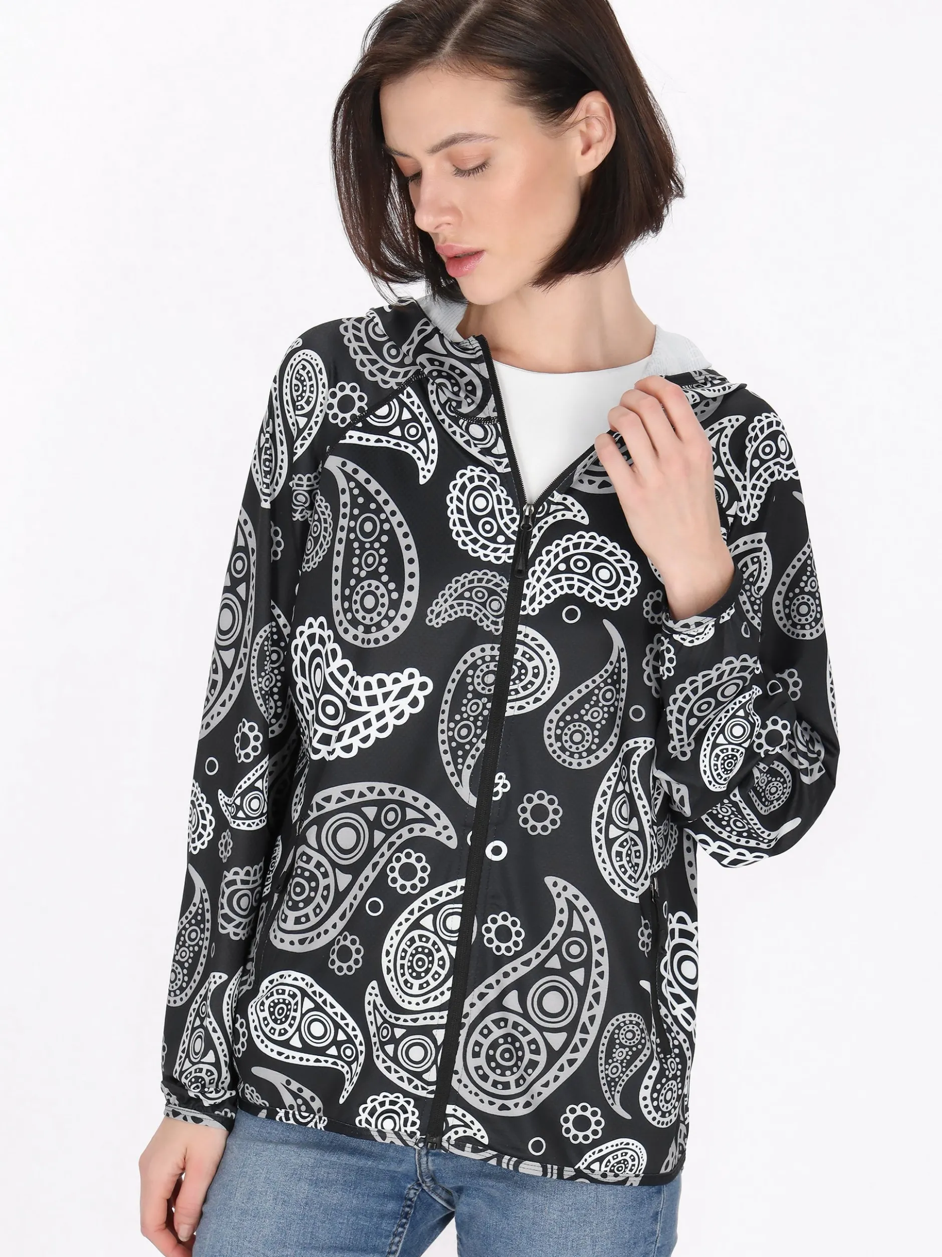 Usha Damen Jacke in mehrfarbig