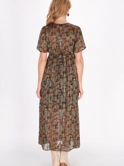 Usha Damen Kleid in mehrfarbig - Länge: mittel