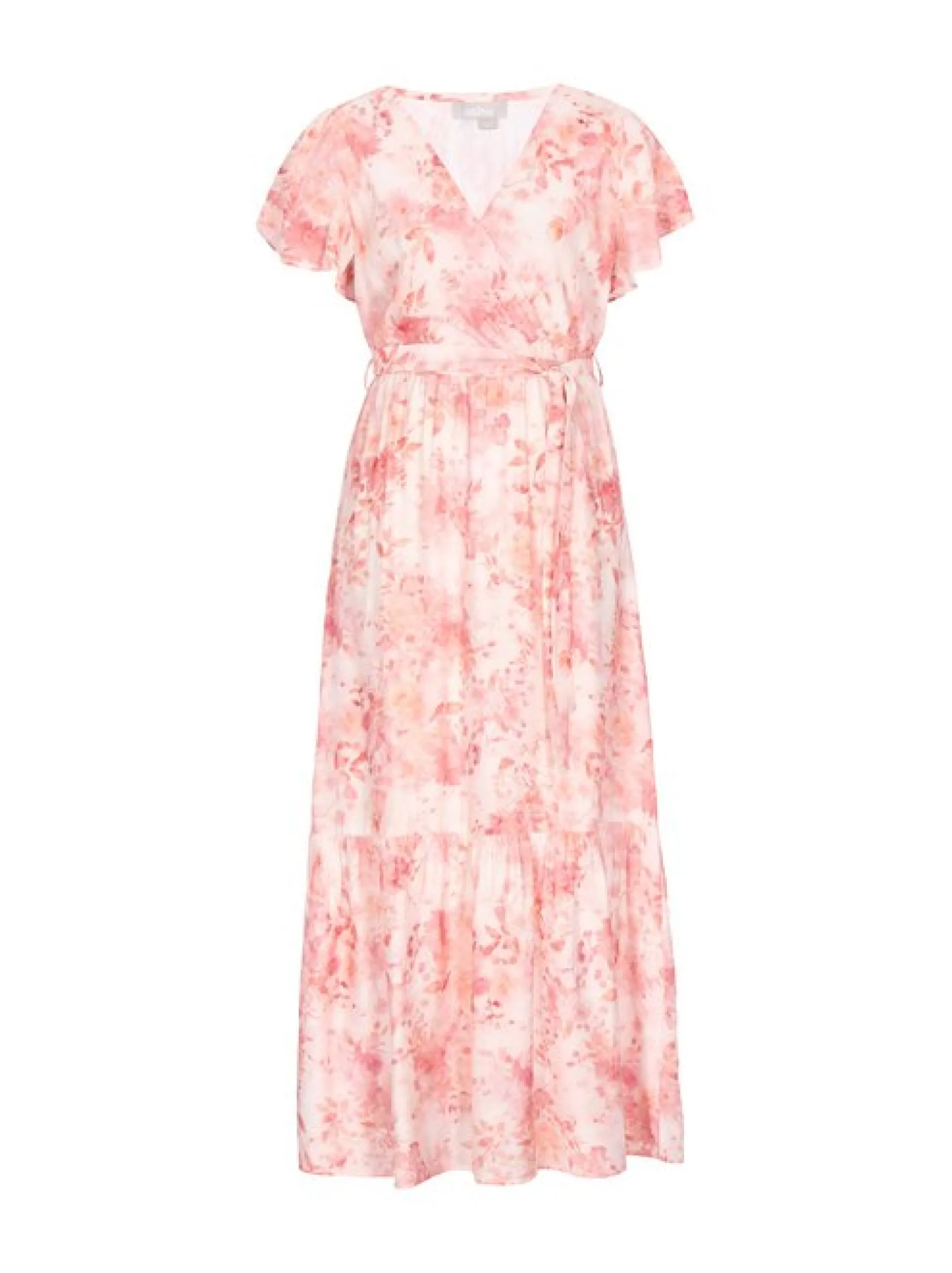 Usha Damen Kleid in rosa - Länge: mittel