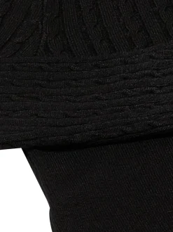 Usha Damen Kleid in schwarz - Ausschnitt: Rundhals