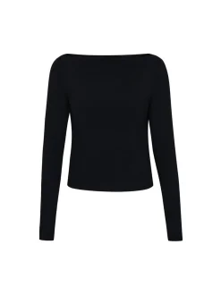 Usha Damen Langarmshirt in schwarz