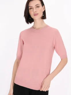 Usha Damen Pullover in altrosa - Ausschnitt: Rundhals