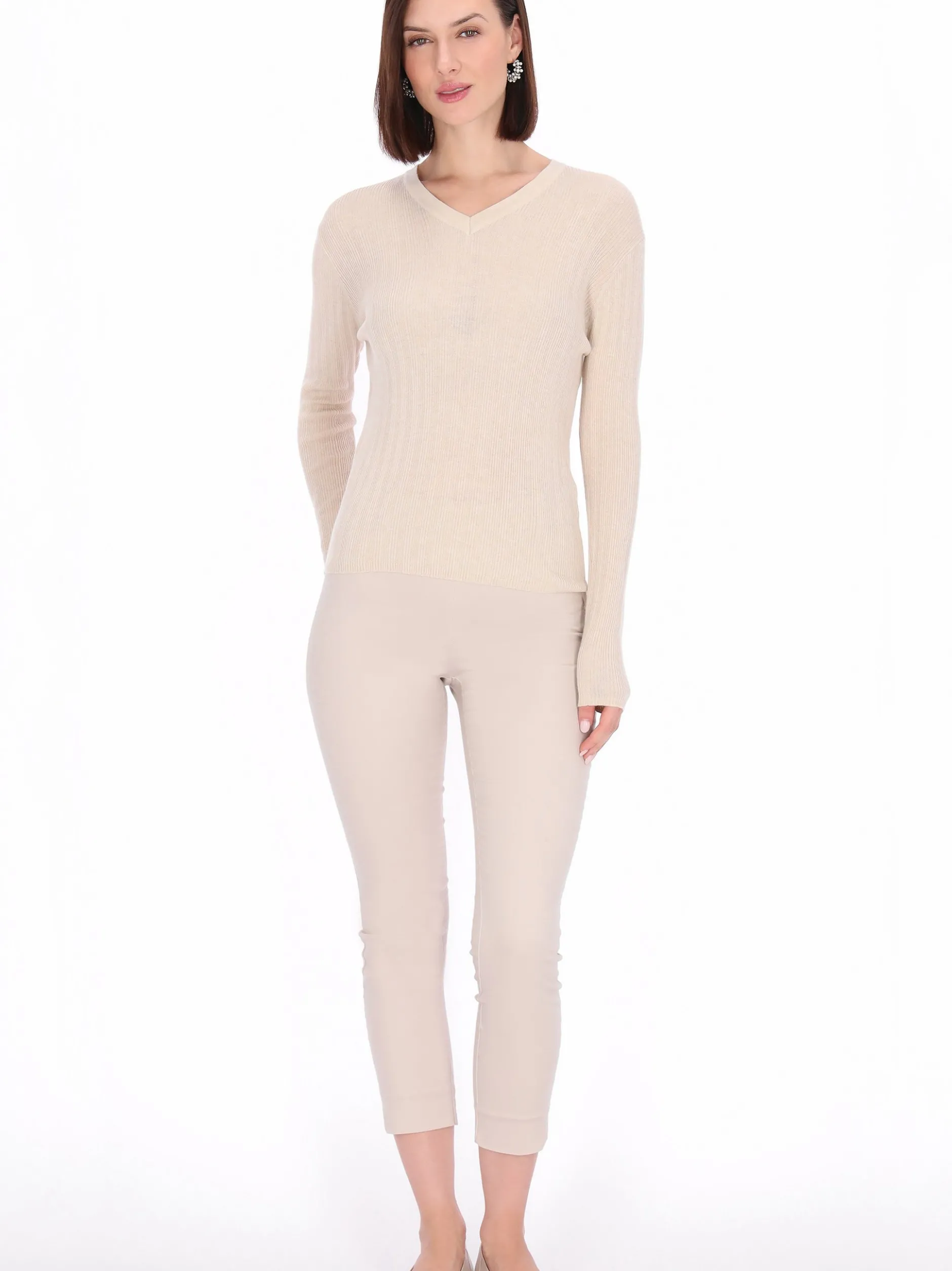 Usha Damen Pullover in beige