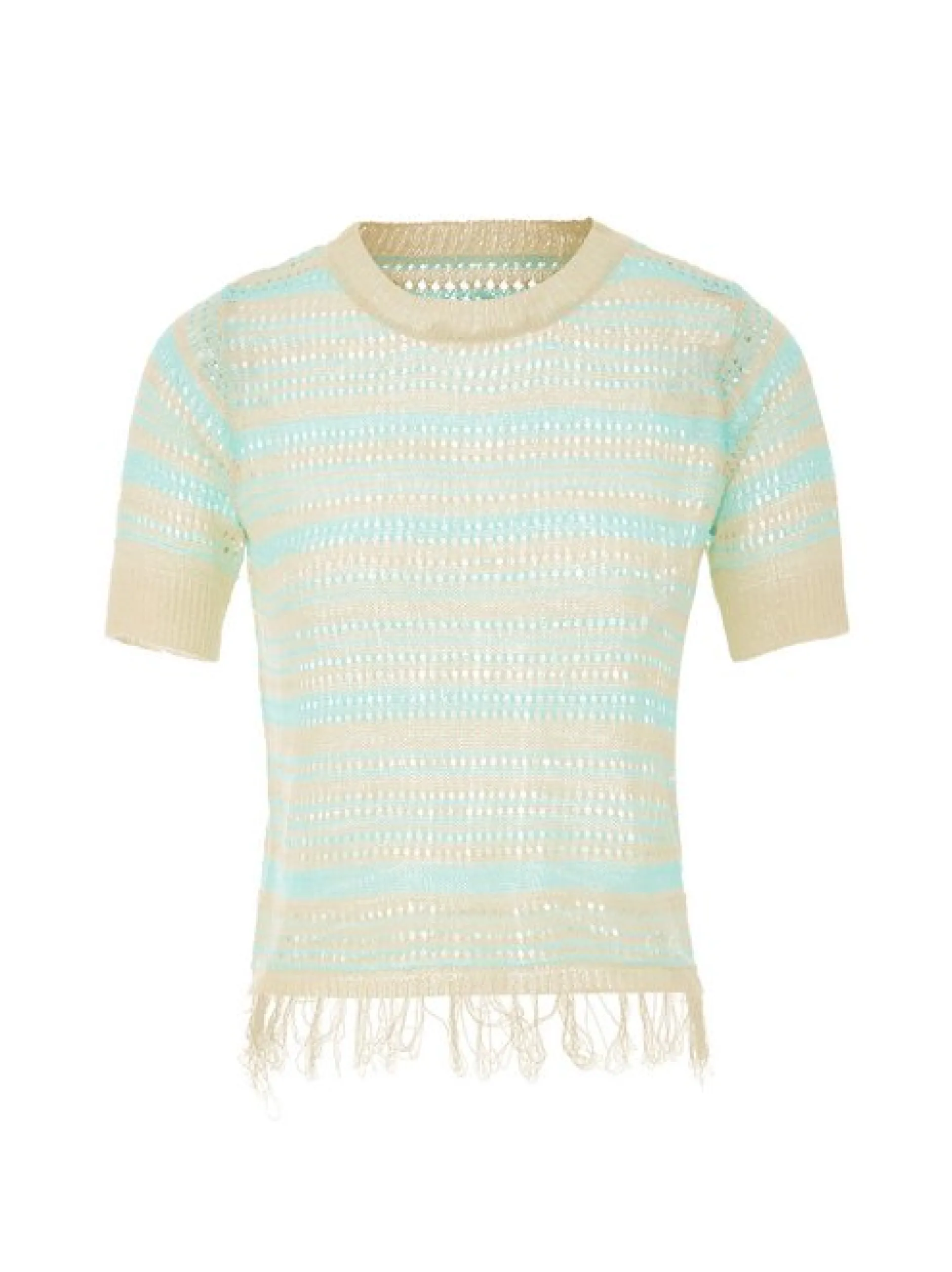 Usha Damen Pullover in beige - Ausschnitt: Rundhals