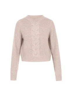 Usha Damen Pullover in beige - Ausschnitt: Rundhals