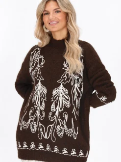 Usha Damen Pullover in braun