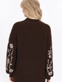 Usha Damen Pullover in braun