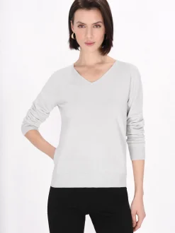 Usha Damen Pullover in grau