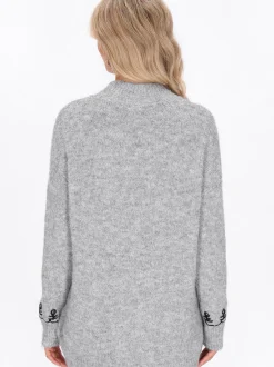 Usha Damen Pullover in grau