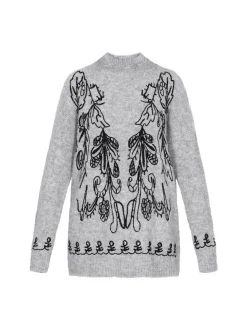 Usha Damen Pullover in grau