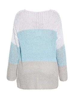 Usha Damen Pullover in hellblau - Ausschnitt: U-Boot