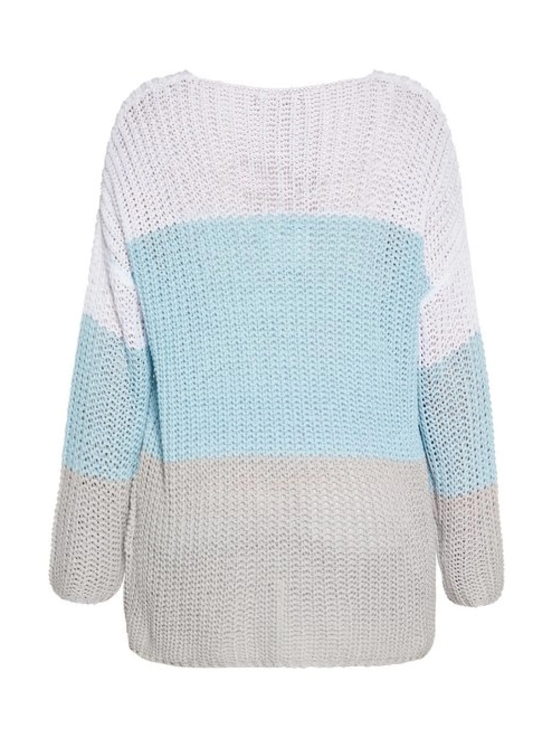 Usha Damen Pullover in hellblau - Ausschnitt: U-Boot