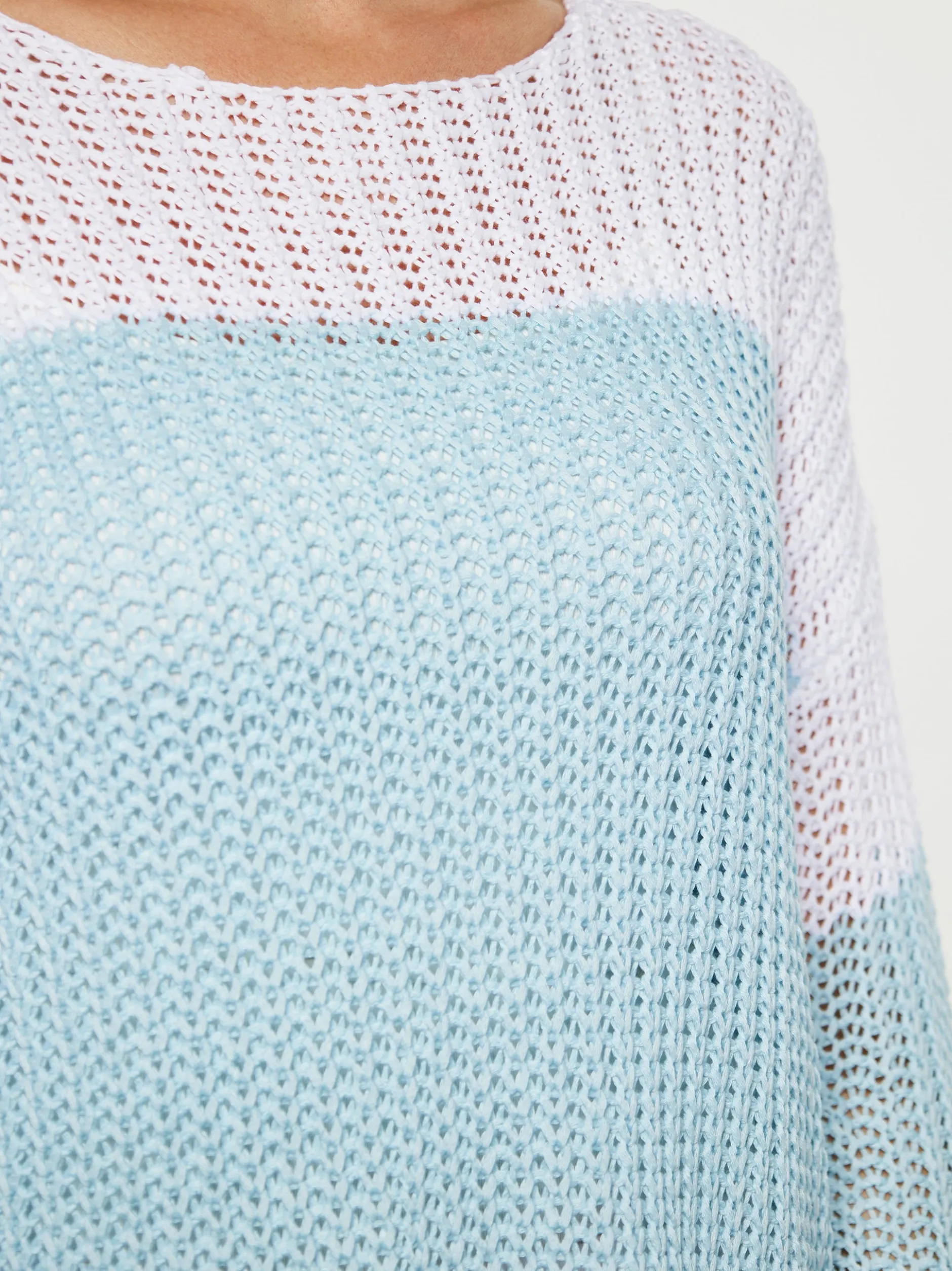 Usha Damen Pullover in hellblau - Ausschnitt: U-Boot