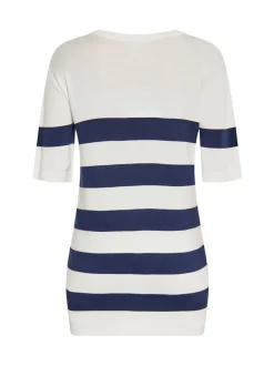 Usha Damen Pullover in marine - Ausschnitt: Rundhals