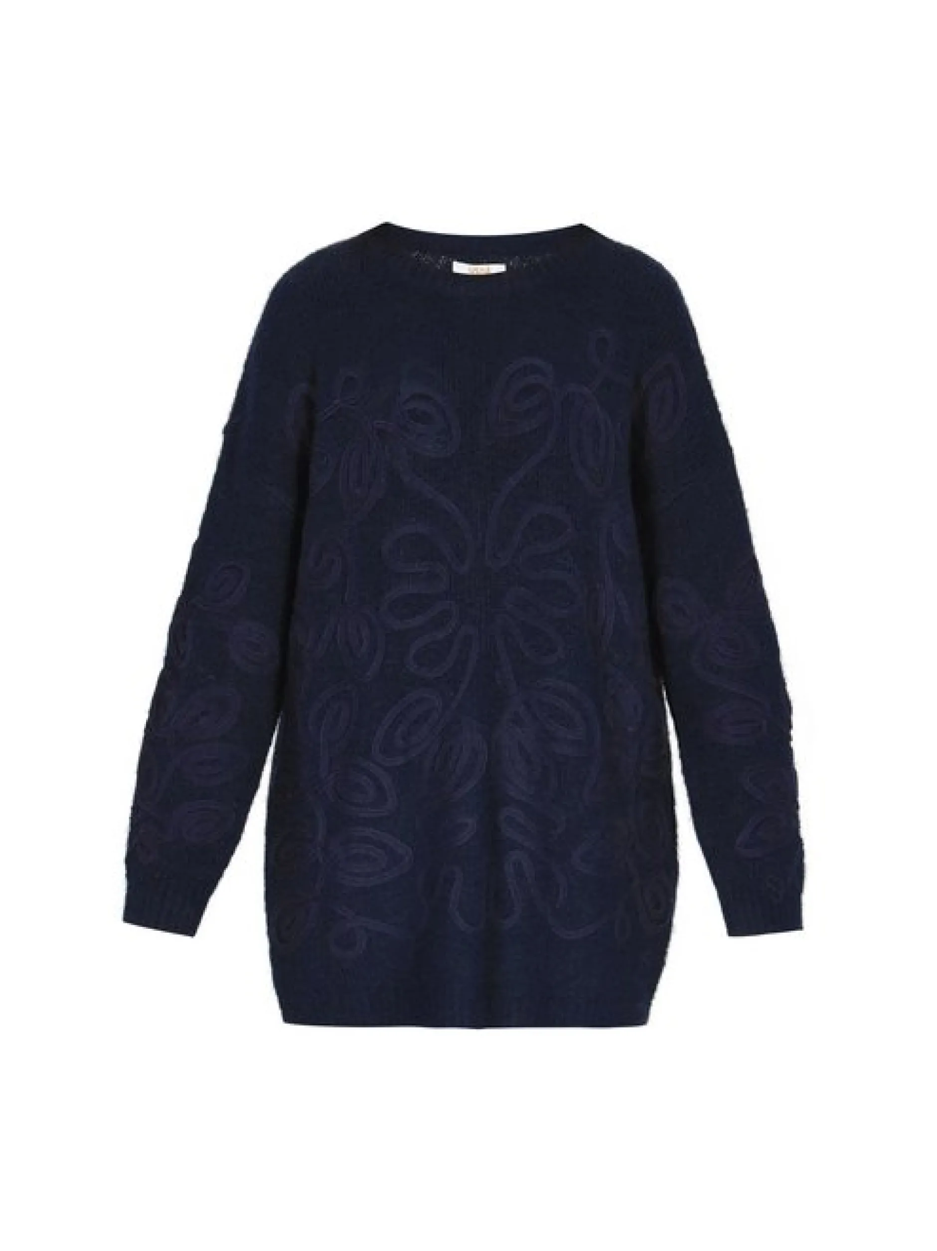 Usha Damen Pullover in marine - Ausschnitt: Rundhals