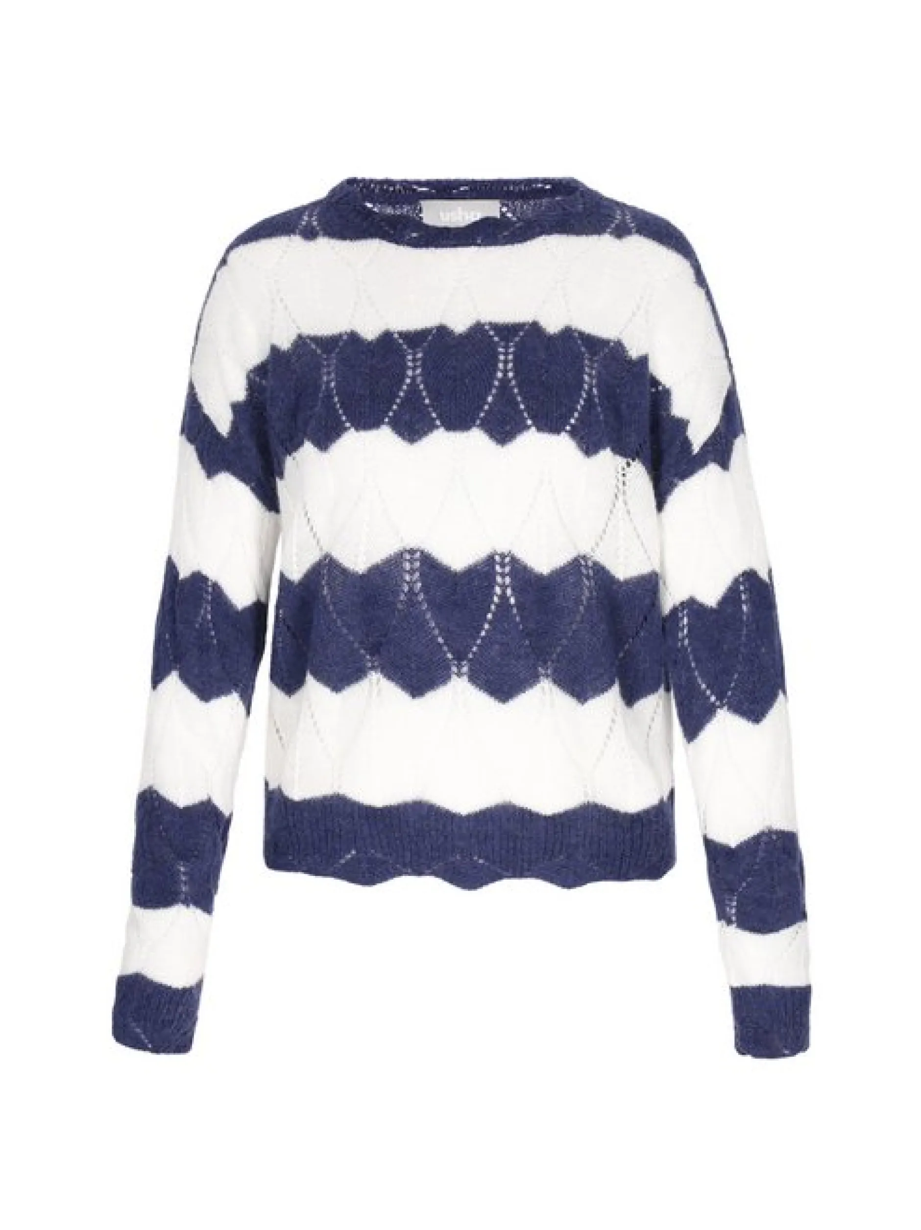 Usha Damen Pullover in marine - Ausschnitt: Rundhals