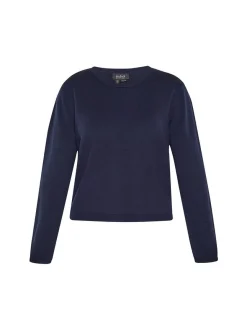 Usha Damen Pullover in marine - Ausschnitt: Rundhals