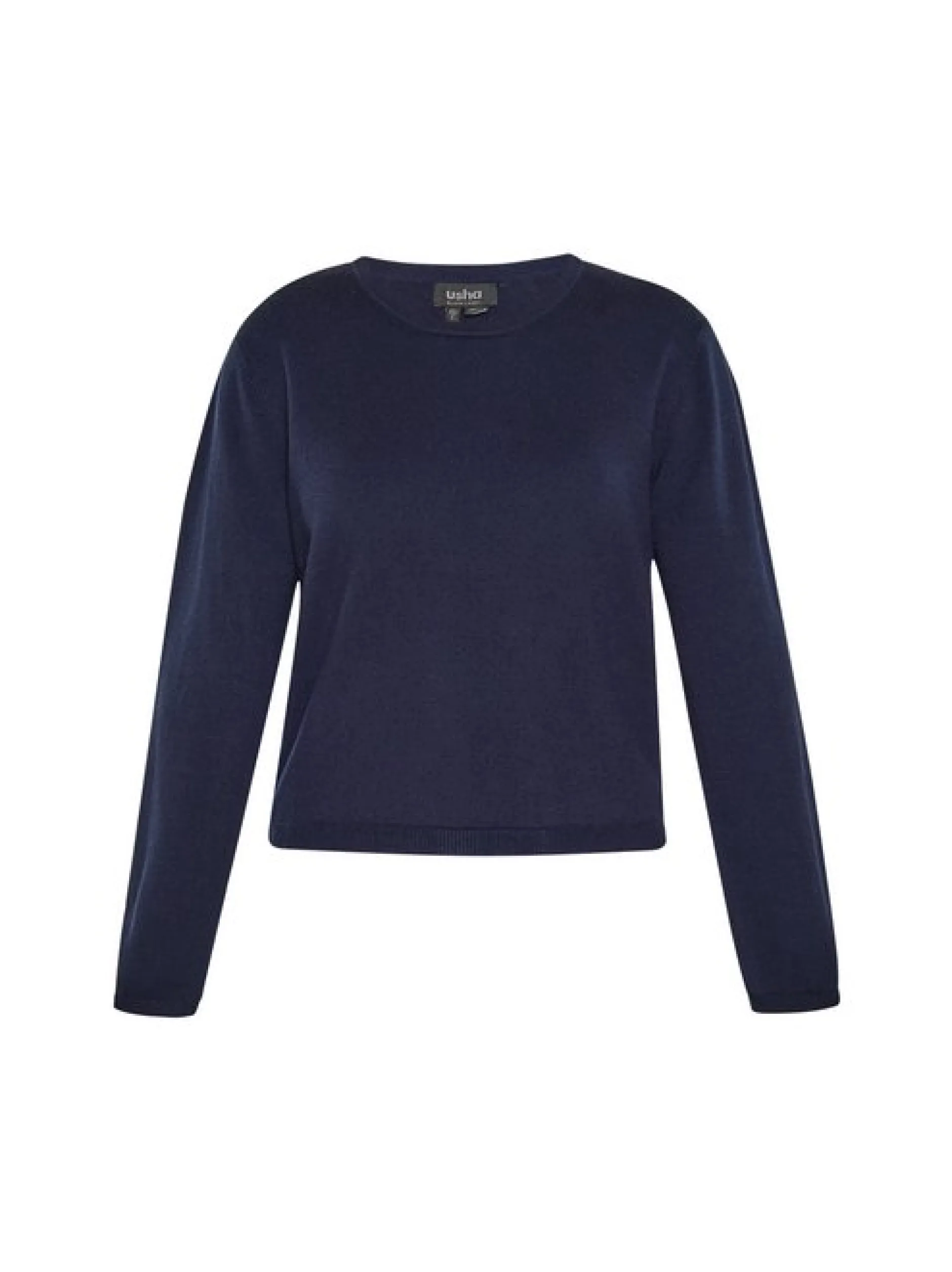 Usha Damen Pullover in marine - Ausschnitt: Rundhals