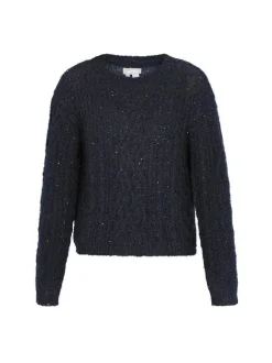 Usha Damen Pullover in marine - Ausschnitt: Rundhals