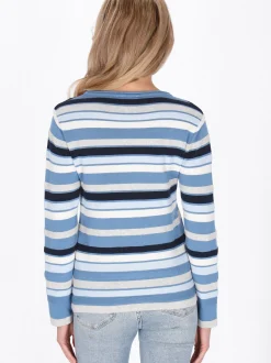 Usha Damen Pullover in mehrfarbig - Ausschnitt: Rundhals