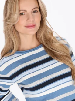 Usha Damen Pullover in mehrfarbig - Ausschnitt: Rundhals