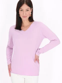 Usha Damen Pullover in purple