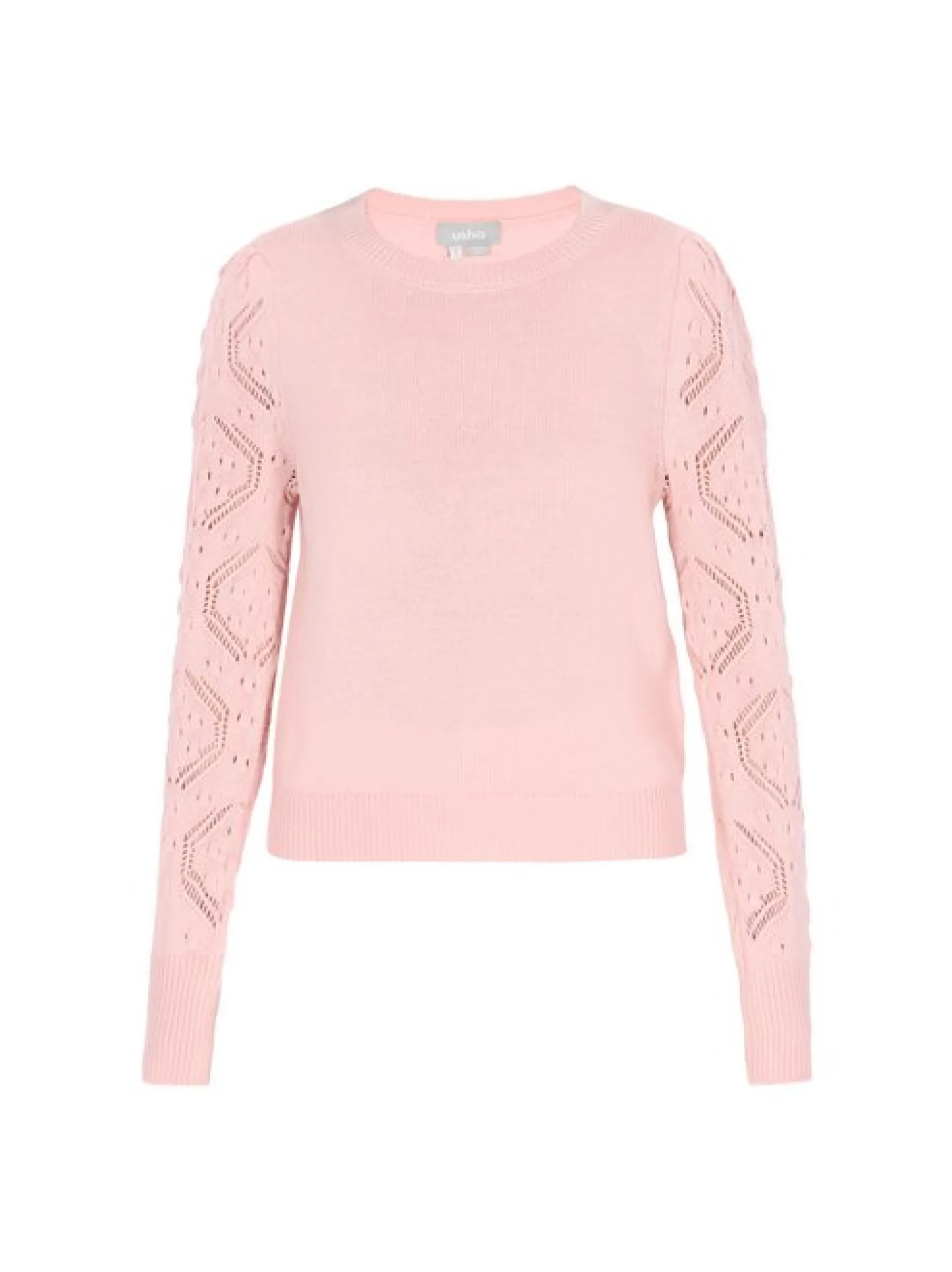 Usha Damen Pullover in rosa - Ausschnitt: Rundhals