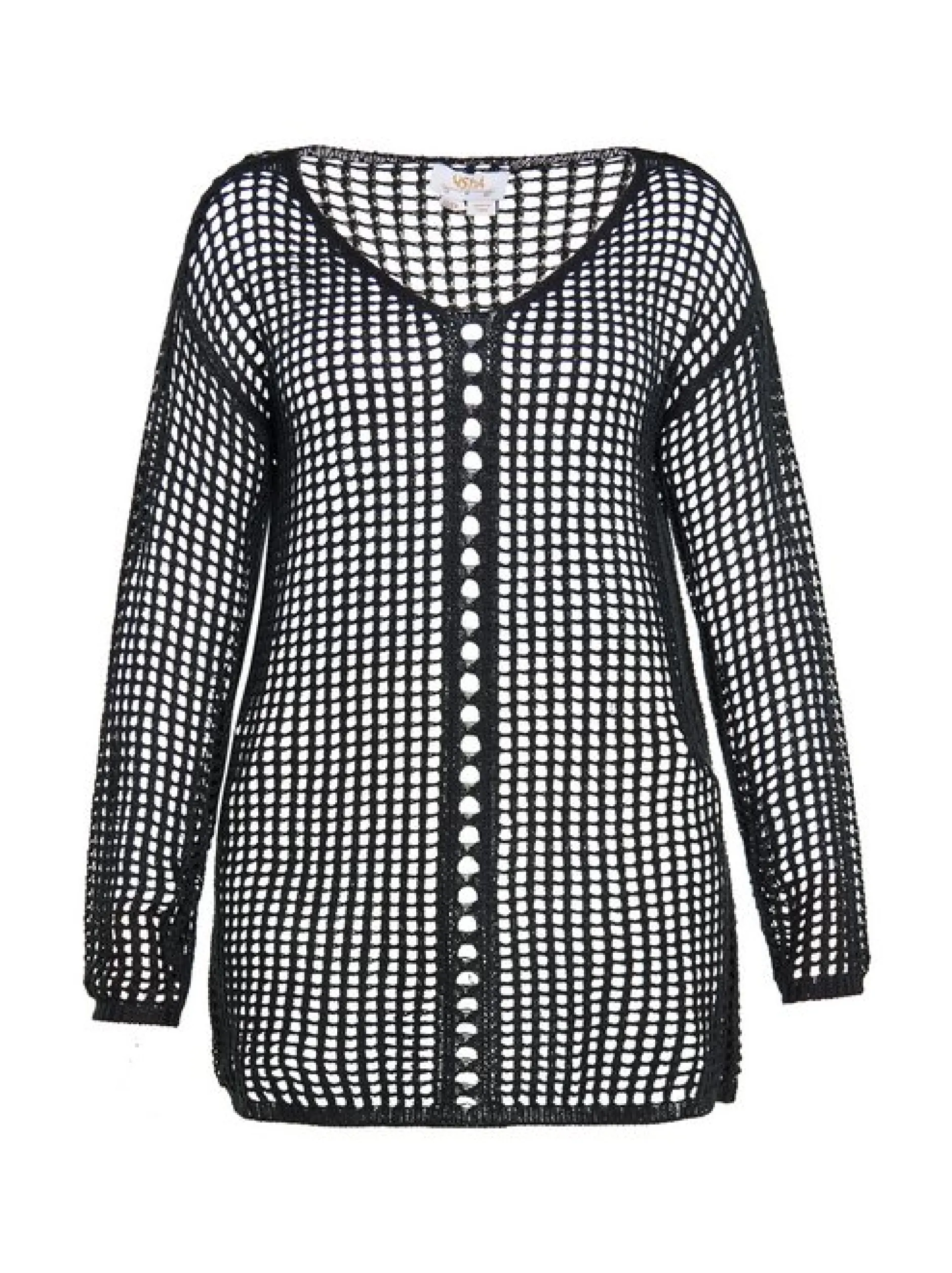 Usha Damen Pullover in schwarz - Ausschnitt: U-Boot