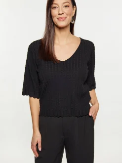 Usha Damen Pullover in schwarz