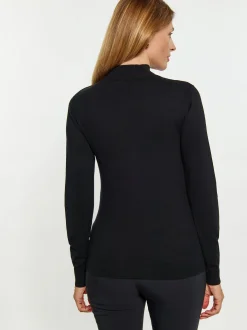 Usha Damen Pullover in schwarz - Ausschnitt: ohne Kragen