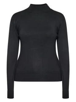 Usha Damen Pullover in schwarz - Ausschnitt: ohne Kragen