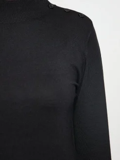 Usha Damen Pullover in schwarz - Ausschnitt: ohne Kragen