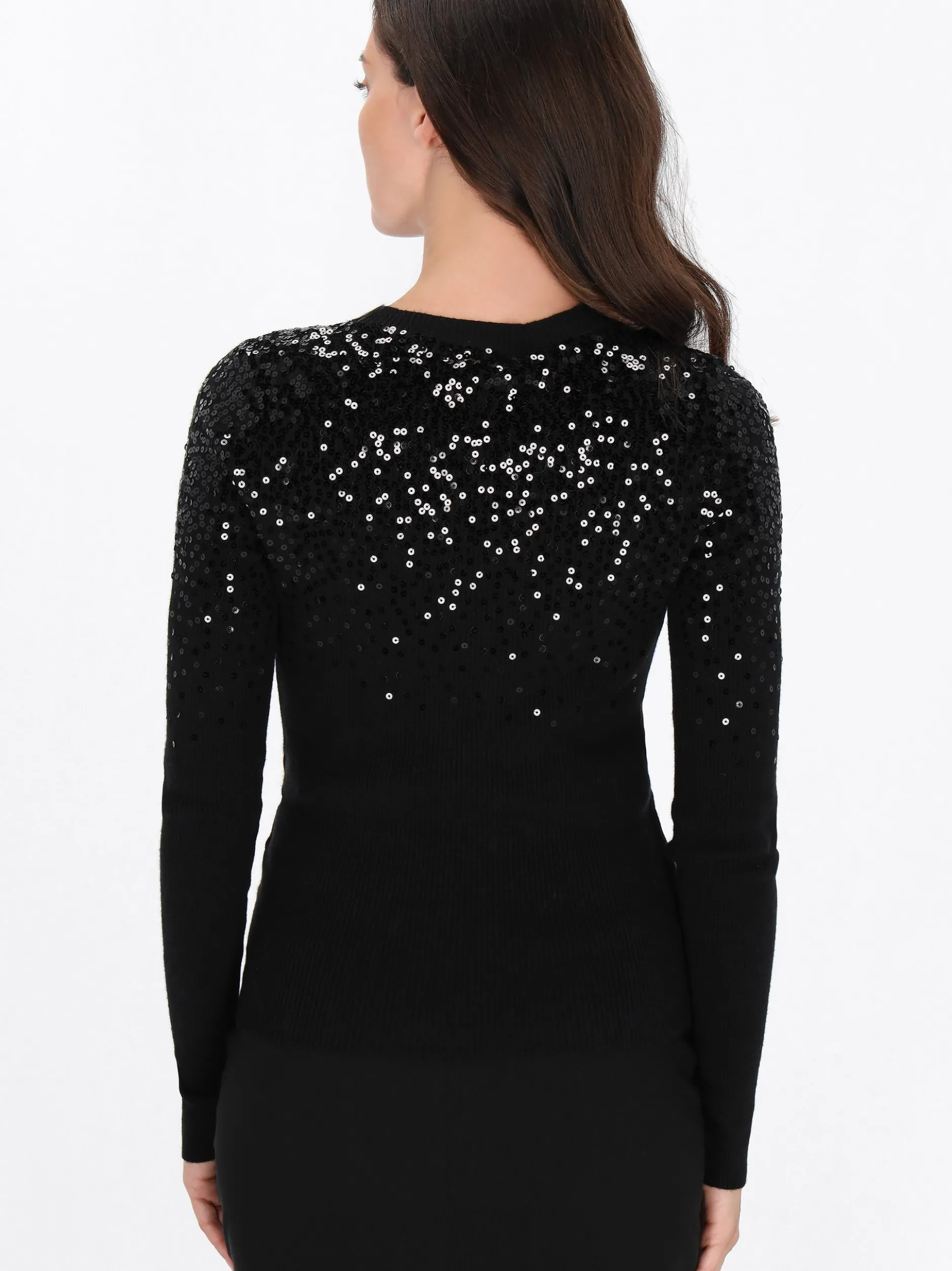Usha Damen Pullover in schwarz - Ausschnitt: Rundhals